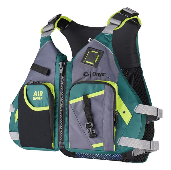 Onyx Airspan Angler Life Jacket - XL/2X - Green