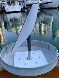 Seaview Starlink Adapter Plate f/24" KVH Domes w/Starlink Stainless Steel 1"-14 Threaded Adapter &amp; Stainless Steel Fixed Base