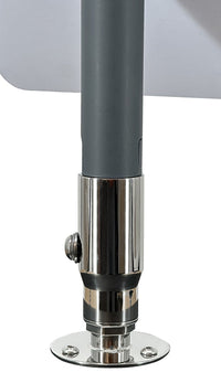 Seaview Starlink Stainless Steel 1"-14 Threaded Adapter &amp; Stainless Steel Fixed Base