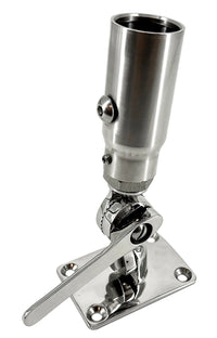 Seaview Starlink Stainless Steel 1"-14 Threaded Adapter &amp; Stainless Steel Ratchet Base