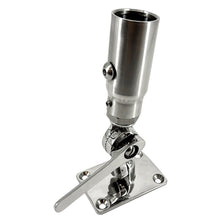 Seaview Starlink Stainless Steel 1&quot;-14 Threaded Adapter &amp; Stainless Steel Ratchet Base
