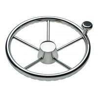 Schmitt &amp; Ongaro 170 Finger Grip Destroyer 5-Spoke 13.5" Stainless Steel Cap 3/4" Tapered Shaft w/Knob