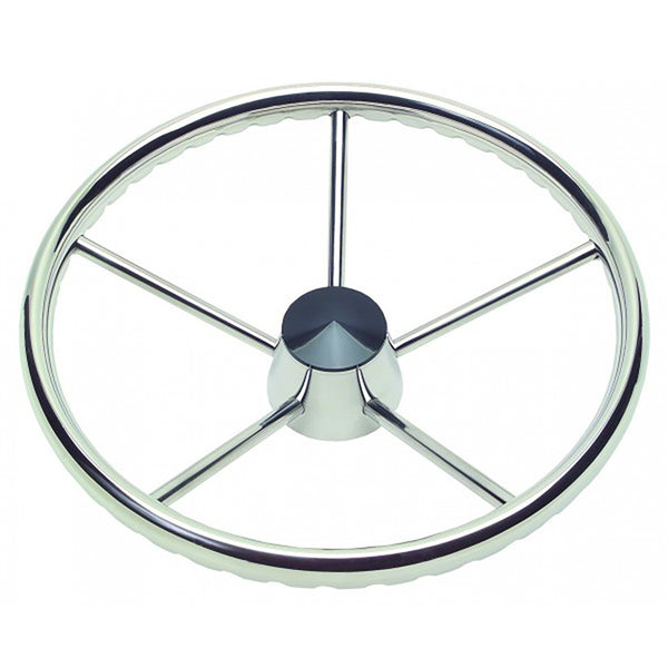 Schmitt &amp; Ongaro 170 Finger Grip Destroyer 5-Spoke 15.5" Stainless Steel Cap 3/4" Tapered Shaft w/Knob