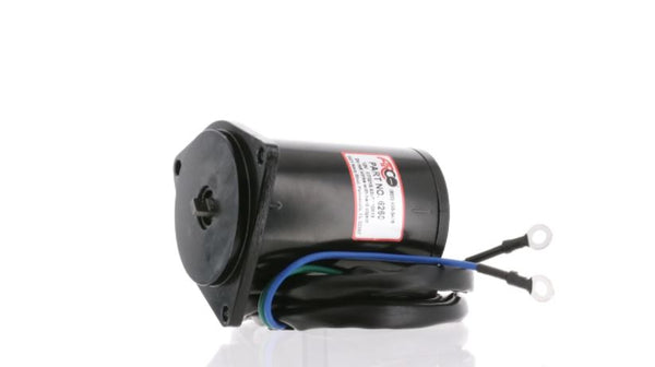 ARCO Marine Replacement Outboard Tilt Trim Motor - Yamaha, 2-Wire, 3 Bolt, Flat Blade Shaft