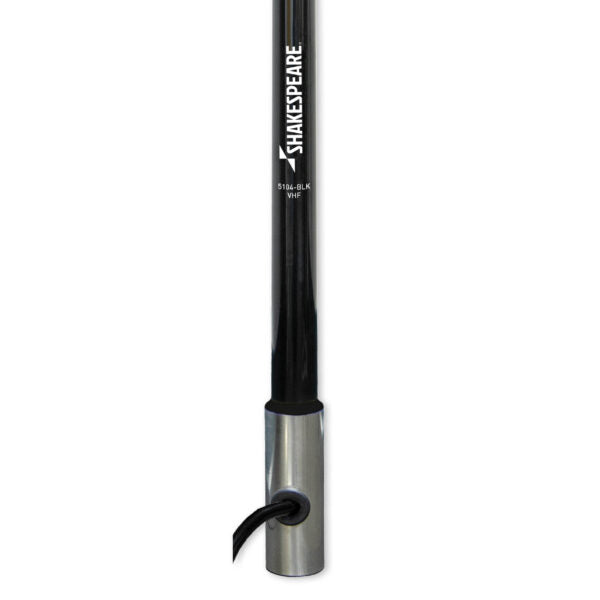 Shakespeare VHF 4' 5104 Black Antenna Classic w/15' RG-58 Cable