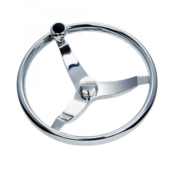 Schmitt &amp; Ongaro Vision FX Model 714 - 13.5" Wheel w/Knob &amp; Finger Grip - 3/4" Tapered Shaft w/Faux Nut - 1/2" &amp; 3/4" Adapters