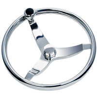 Schmitt &amp; Ongaro Vision FX Model 714 - 13.5" Wheel w/Knob &amp; Finger Grip - 3/4" Tapered Shaft w/Faux Nut - 1/2" &amp; 3/4" Adapters