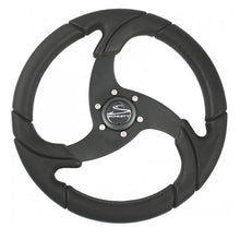 Schmitt &amp; Ongaro Folletto 14.2&quot; Wheel - Black Polished Polyurethane - 3/4&quot; Tapered Shaft w/Black Center Cap