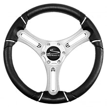 Schmitt &amp; Ongaro Torcello 14" Wheel - 04 Series - Polyurethane Wheel w/Chrome Trim &amp; Cap - Brushed Spokes - 3/4" Tapered Shaft