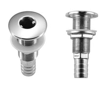 Attwood Stainless Steel Thru-Hull Standard Straight Barbed - 3/4&quot; Inner Diameter