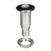 Attwood Stainless Steel Thru-Hull Standard Straight Barbed - 1" Inner Diameter