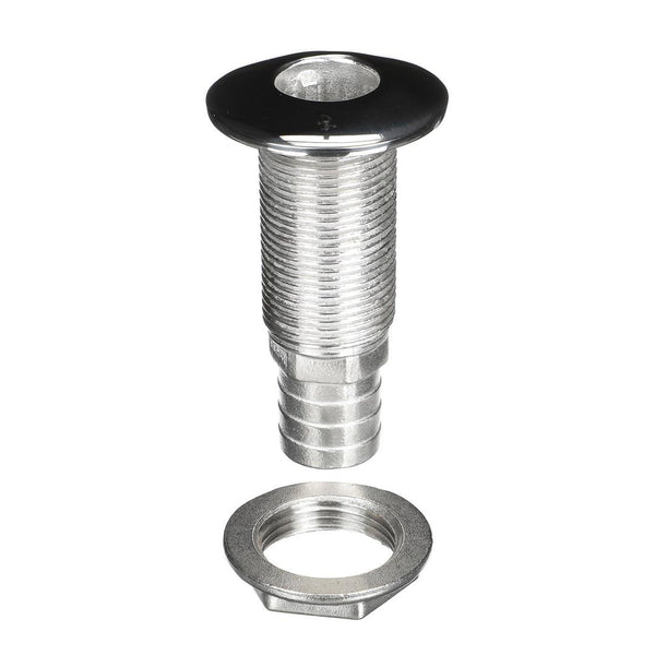 Attwood Stainless Steel Thru-Hull Standard Straight Barbed - 1" Inner Diameter