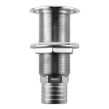 Attwood Stainless Steel Scupper Valve Barbed - 1-1/2&quot; Hose Size