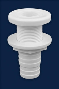 Attwood White Plastic Thru-Hull Fitting - 1-1/8" Inner Diameter