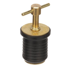 Attwood T-Handle Brass Drain Plug - 1&quot; Diameter