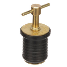 Attwood T-Handle Brass Drain Plug - 1&quot; Diameter