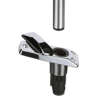 Attwood Rectangle 2-Pin Base f/Angled Pole - Zamak