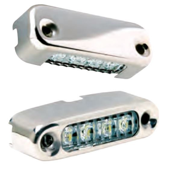 Attwood Blue LED Micro Light w/Stainless Steel Bezel &amp; Vertical Mount