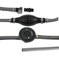 Attwood Universal Fuel Line Kit - 3/8" Dia. x 6' Length w/Sprayless Connectors &amp; Fuel Demand Valve