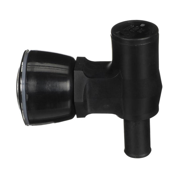 Attwood 90&deg; P-Trap Fuel Tank Vent - Flush Mount - Black w/Stainless Steel Vent Head