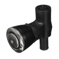 Attwood 90&deg; P-Trap Fuel Tank Vent - Flush Mount - Black w/Stainless Steel Vent Head