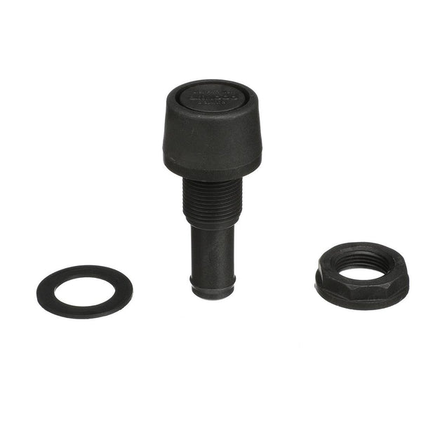 Attwood Straight Fuel Vent - Black Polypropylene