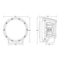 RIGID Industries 360 Series 6" Spot w/Amber Pro Lens - Pair