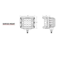 RIGID Industries D-SS Spot w/Amber Pro Lens - Pair