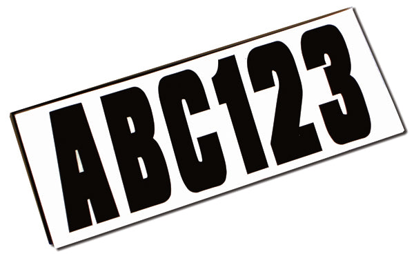 Attwood Letter &amp; Number Kit - Black