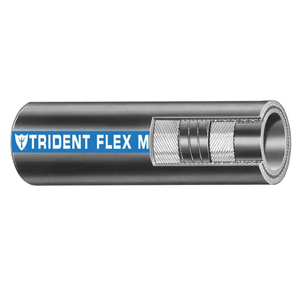 Trident Marine 1-1/2" x 50' Coil - Flex Marine Wet Exhaust &amp; Water Hose - Black