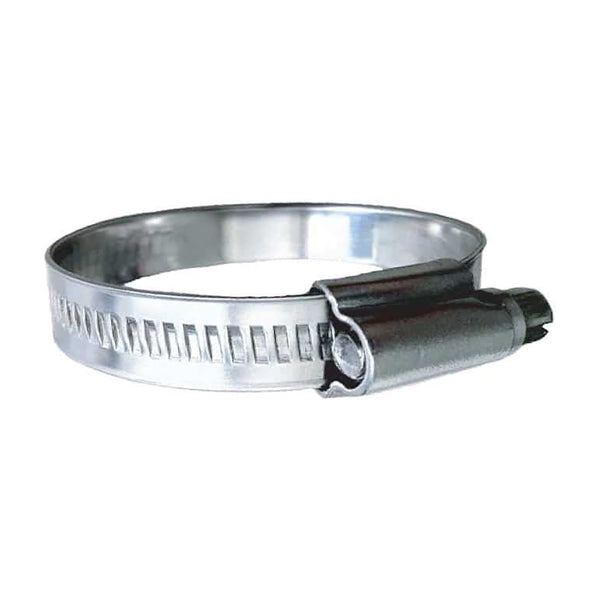 Trident Marine 316 SS Non-Perforated Worm Gear Hose Clamp - 15/32" Band Range - (5/8" &ndash; 15/16") Clamping Range - 10-Pack - SAE Size 8