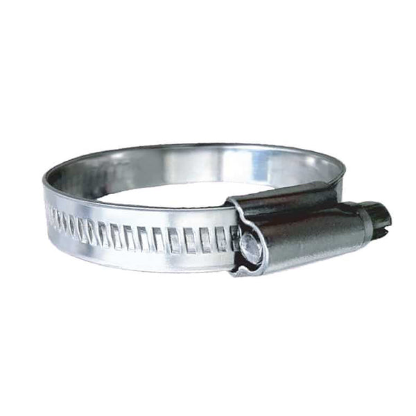 Trident Marine 316 SS Non-Perforated Worm Gear Hose Clamp - 15/32" Band Range - (7/8"&ndash; 1-1/4") Clamping Range - 10-Pack - SAE Size 12