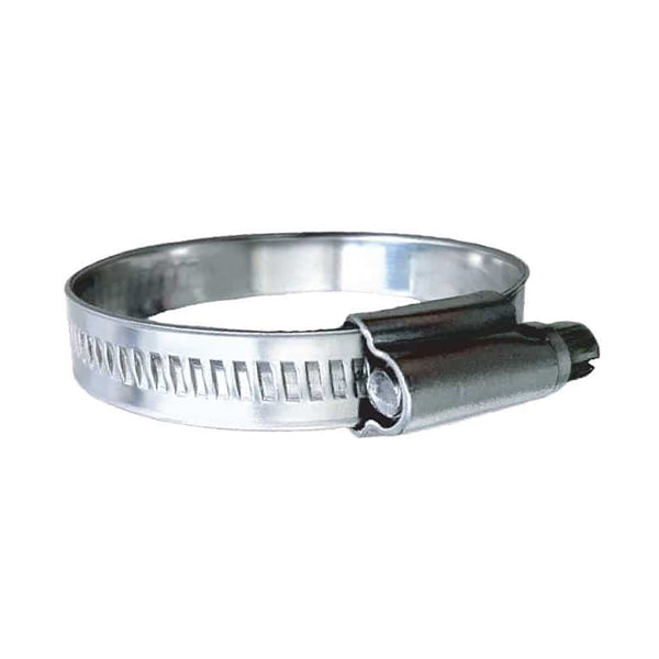 Trident Marine 316 SS Non-Perforated Worm Gear Hose Clamp - 15/32" Band Range - (3/4"&ndash; 1-1/8") Clamping Range - 10-Pack - SAE Size 10