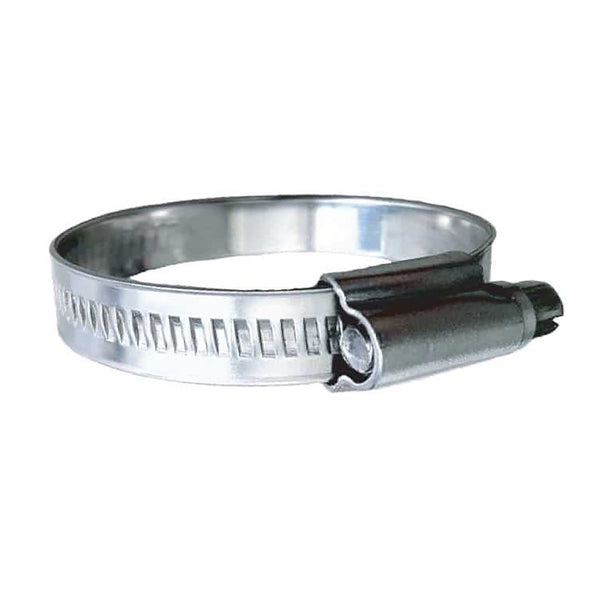 Trident Marine 316 SS Non-Perforated Worm Gear Hose Clamp - 15/32" Band Range - (1-1/16"&ndash; 1-1/2") Clamping Range - 10-Pack - SAE Size 16