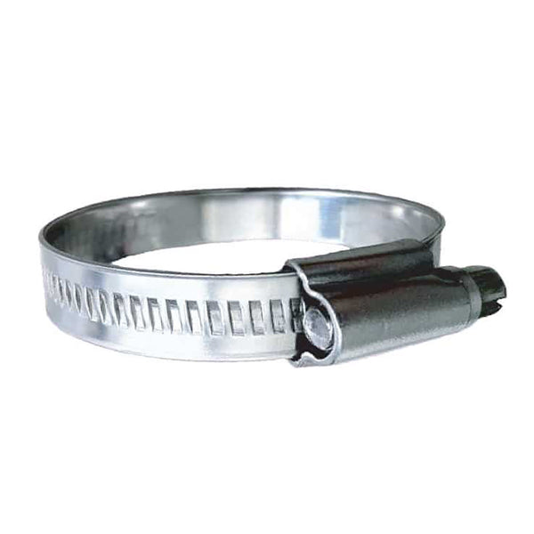 Trident Marine 316 SS Non-Perforated Worm Gear Hose Clamp - 15/32" Band Range - (1-3/4"&ndash; 2-1/4") Clamping Range - 10-Pack - SAE Size 28