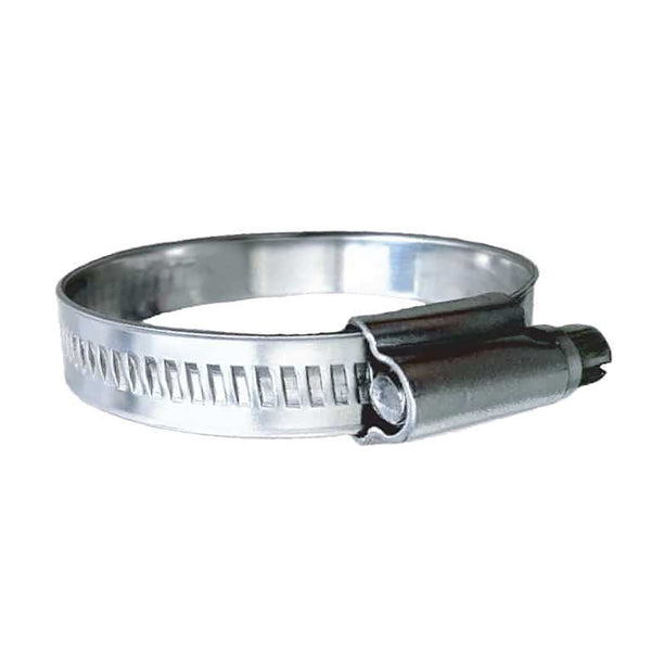 Trident Marine 316 SS Non-Perforated Worm Gear Hose Clamp - 15/32" Band Range - (1-1/4"&ndash; 1-3/4") Clamping Range - 10-Pack - SAE Size 20