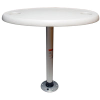 Springfield White Oval Table Package - 18" x 30" Threadlock