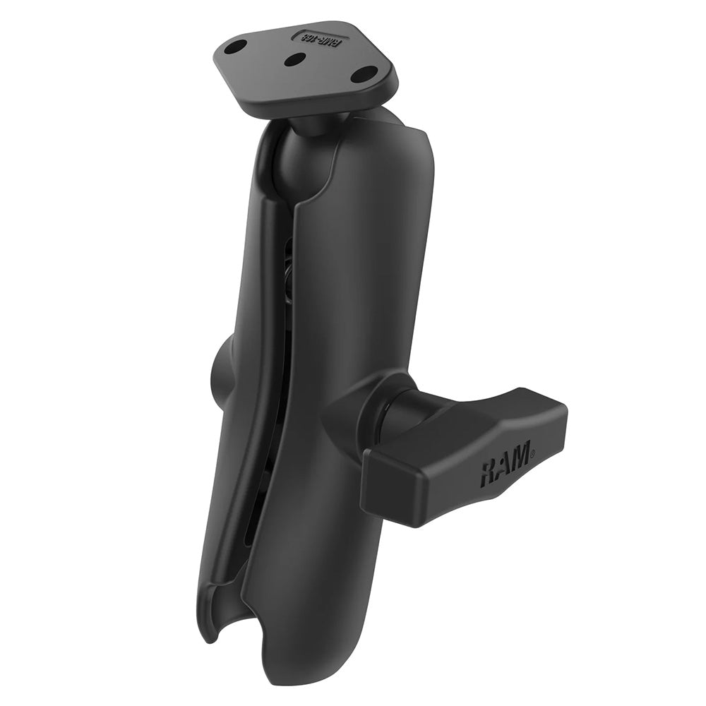 RAM Mount RAM Double Socket Arm w/Diamond Plate - B Size Medium | NVN ...