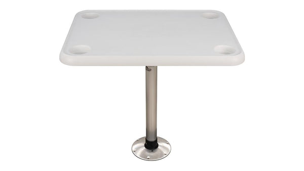 Springfield 16" x 28" Rectangle Table Package - White Thread-Lock