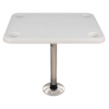 Springfield 16&quot; x 28&quot; Rectangle Table Package - White Thread-Lock