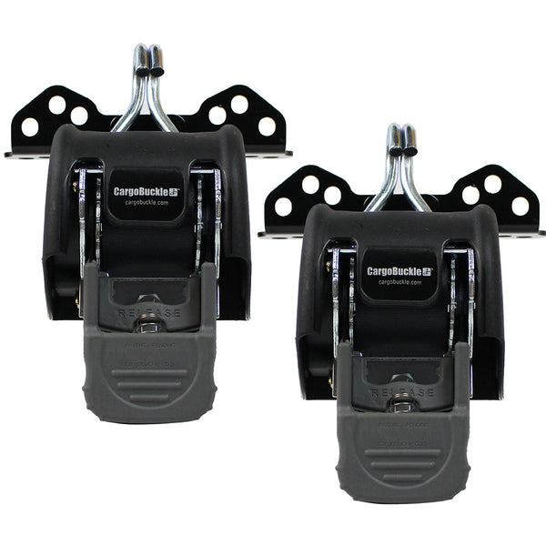 CargoBuckle Universal Ladder Rack Tie-Down System - 2" Retractable Tie-Down - 1 Pair