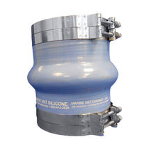 Trident Marine Blue Silicone Wet Exhaust Hump w/4 T-Bolt Clamps - 6&quot; ID x 8&quot; Length