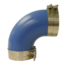 Trident Marine 4&quot; ID 90-Degree Blue Silicone Molded Wet Exhaust Elbow w/4 T-Bolt Clamps