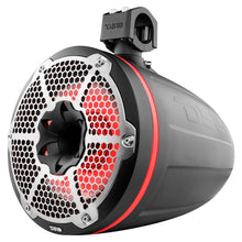 DS18 HYDRO 10" Neodymium Marine Towers w/Built-In Passive Radiator, 1" Driver &amp; RGB LED Lights - 900W - Black