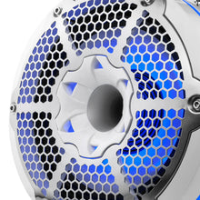 DS18 HYDRO 10" Neodymium Marine Towers w/Built-In Passive Radiator, 1" Driver &amp; RGB LED Lights - 900W - White