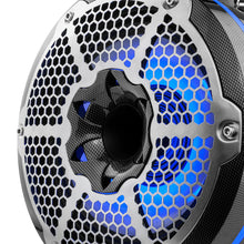 DS18 HYDRO 10" Neodymium Marine Towers w/Built-In Passive Radiator, 1" Driver &amp; RGB LED Light - 900W - Black