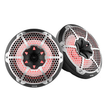 DS18 HYDRO 10" 2-Way Speakers w/Bullet Tweeter &amp; Integrated RGB LED Lights - Black