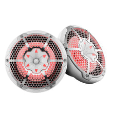 DS18 HYDRO 10" 2-Way Speakers w/Bullet Tweeter &amp; Integrated RGB LED Lights - White