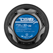 DS18 HYDRO 10" 2-Way Marine Speakers w/Bullet Tweeters &amp; Integrated RGB LED Lights - Black