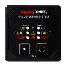 Fireboy-Xintex Two Zone Detection &amp; Alarm Panel - 2-5/8&quot; Display - 12/24V DC